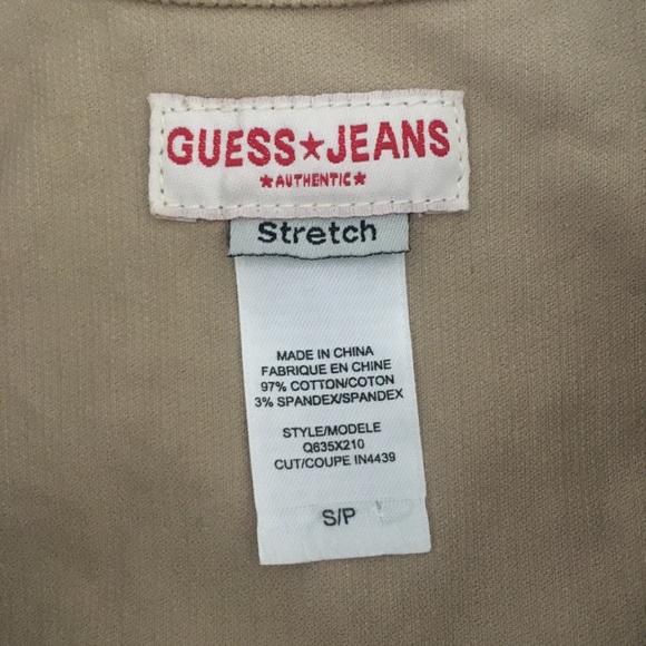 Guess fitted crop stretch corduroy vest NEVER WORN - Picture 4 of 6